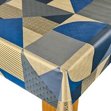 Geometric Art Deco Blue Gold