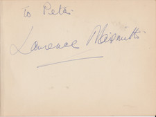 Laurence Naismith Signed Autograph Card - Ray Harryhausen Film Actor - RARE!!!