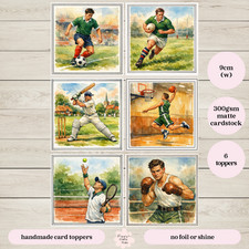 6 x Men's Mixed Sports Card