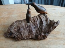 Vintage Hand Carved Bird On