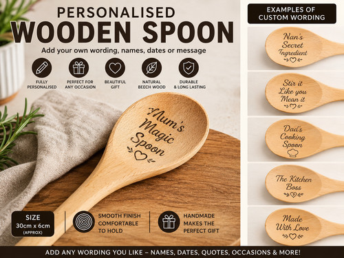 Personalised engraved wooden - engraved,