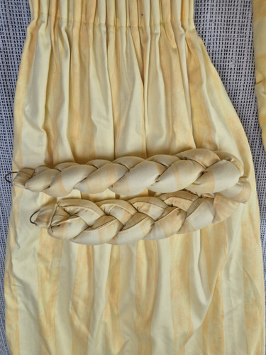 Pair vintage mustard - mustard, yellow