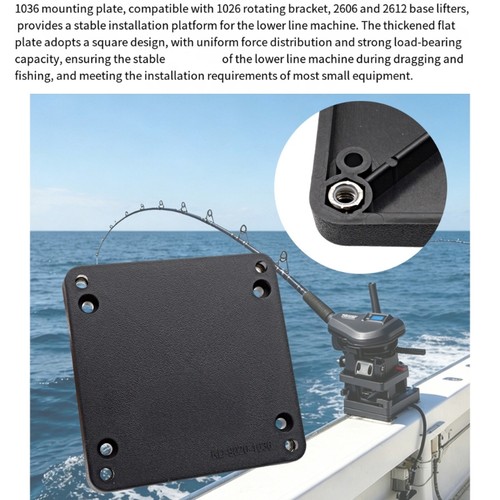 Downrigger fixed base plate - downrigger,