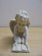 Cherub angel miniature statue - cherub,