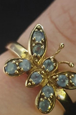9ct gold alexandrite butterfly