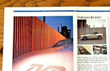 TVR 350 350i LAUNCH  - COLLECTABLE FRAMEABLE ORIGINAL CAR ROAD TEST REVIEW