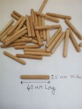 Strong Hard Wooden Dowels 5 mm