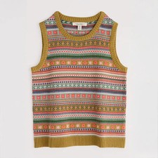 Seasalt Cove Cottage Vest Carved Relief Pear Multi 