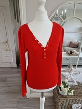 Morgan Orange Red Ribbed Long