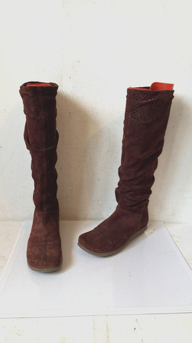 Kew leather boots size 5 - leather, 6.5