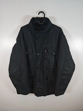 Barbour Sapper Wax Cotton Jacket Men's Size Large Black