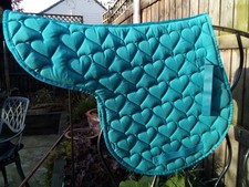Turquoise numnah saddlepad