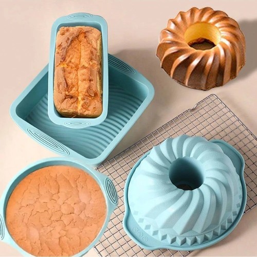 Silicone cake baking - silicone, set