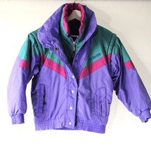 Rare Woman’s Vintage 80s Ski Jacket With Removable Sleeves For Gilet (A115)
