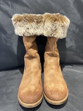 Rieker Brown Calf Length Suede