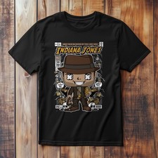 Indiana JoneS Comic T-Shirt Popular TV and Film Fan Art T-Shirt