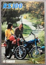 YAMAHA RS100 Motorcycle Sales Brochure 1974/75 Ref 64011-100300-00