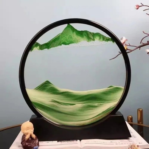 Moving sand art picture - sand,