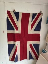 Large Vintage Union Jack Flag Printed Cotton 97 x 139cm 38 X 54.5 inch 4ft X 3ft