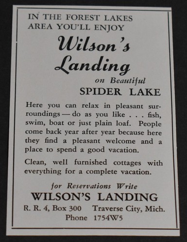 1954 print michigan - ad,