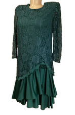 David Rose Womens Green Lace
