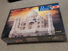 MB Puzz-3D Taj Mahal 1077-Piece Jigsaw Puzzle – 1997 – New & Sealed