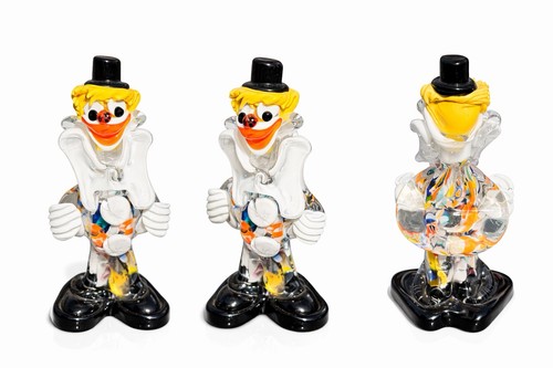 Murano glass hand - hand, clown