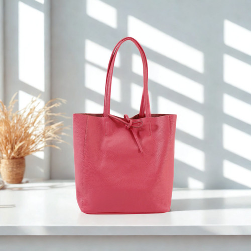 Real leather shopper - leather, bag