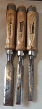 3 x Chisel / gouge  - Powerfix adw 12mm  Workzone 24mm - hand woodwork tools