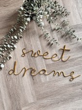 Sweet Dreams Wire Word Art