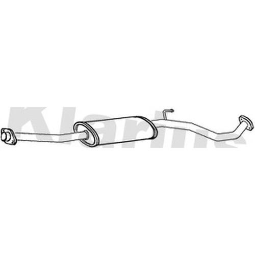 Centre exhaust box silencer - box,
