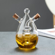 Round Glass Olive Oil and
