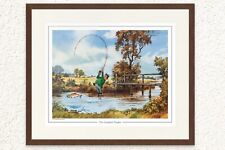 Norman Thelwell “The Compleat Tangler” framed print for fly fishing fans