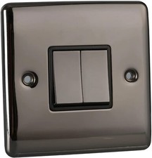 Black nickel polished sockets - black,