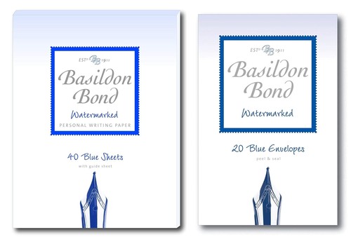 Basildon bond blue paper - bond, 2