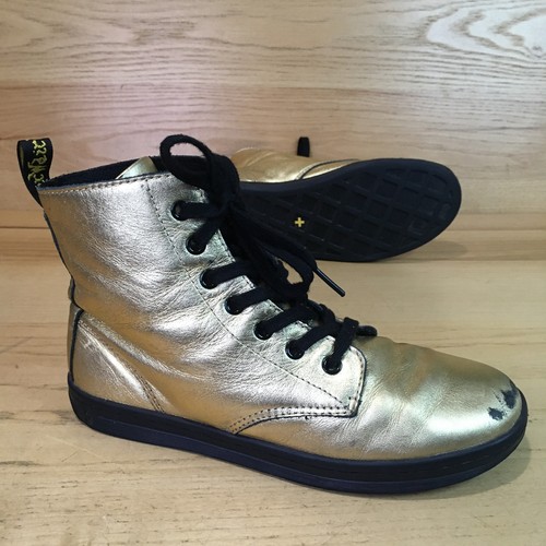 Martens leyton womens gold - leyton,