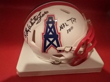 Billy "White Shoes" Johnson Signed Oilers Mini Helmet W/NFL TOP 100 JSA WC214181