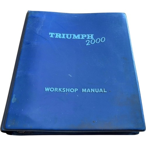 Triumph 2000 workshop manual - 2000,