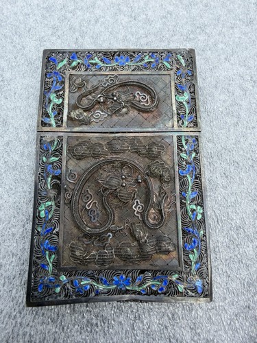 Antique export silver - antique, enamel