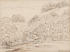 LANDSCAPE AT DITTISHAM DEVON