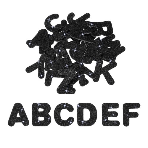 Alphabet foam stickers 52pcs - foam, stickers,