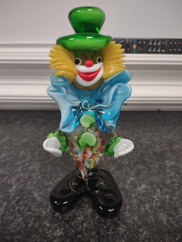 Vintage murano art glass - vintage, clown