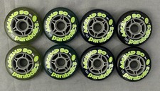 ASCEND 80 Parabolic Roller Hockey Wheels (Set of 8)