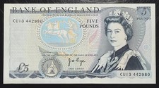Old Five £5 Pound Note