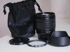 PANASONIC LUMIX 12-60MM G VARIO F/3.5-5.6 POWER O.I.S. LENS used excellent
