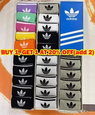 Adidas Socks 5 Pairs Pack Cotton Mid-Tube Casual Socks Fast Dispatch