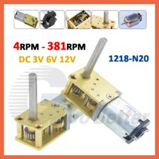 Geared Micro Motor Speed Reduction Gearbox (4-381RPM) DC 3v 6v 12v RC Mini Motor
