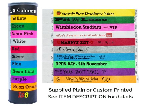 Plain custom printed tyvek - &,