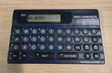 Seiko Desk Companion, Spellchecker Checker, Calculator, Phone Directory, Working