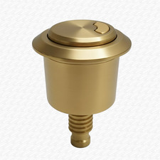 Brushed Brass Gold Macdee Kayla Flush Valve Spare Dual Flush Toilet Push Button